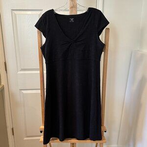 Women's Horny Toad Black Knit Dress Casual Summer Soft Stretchy Large